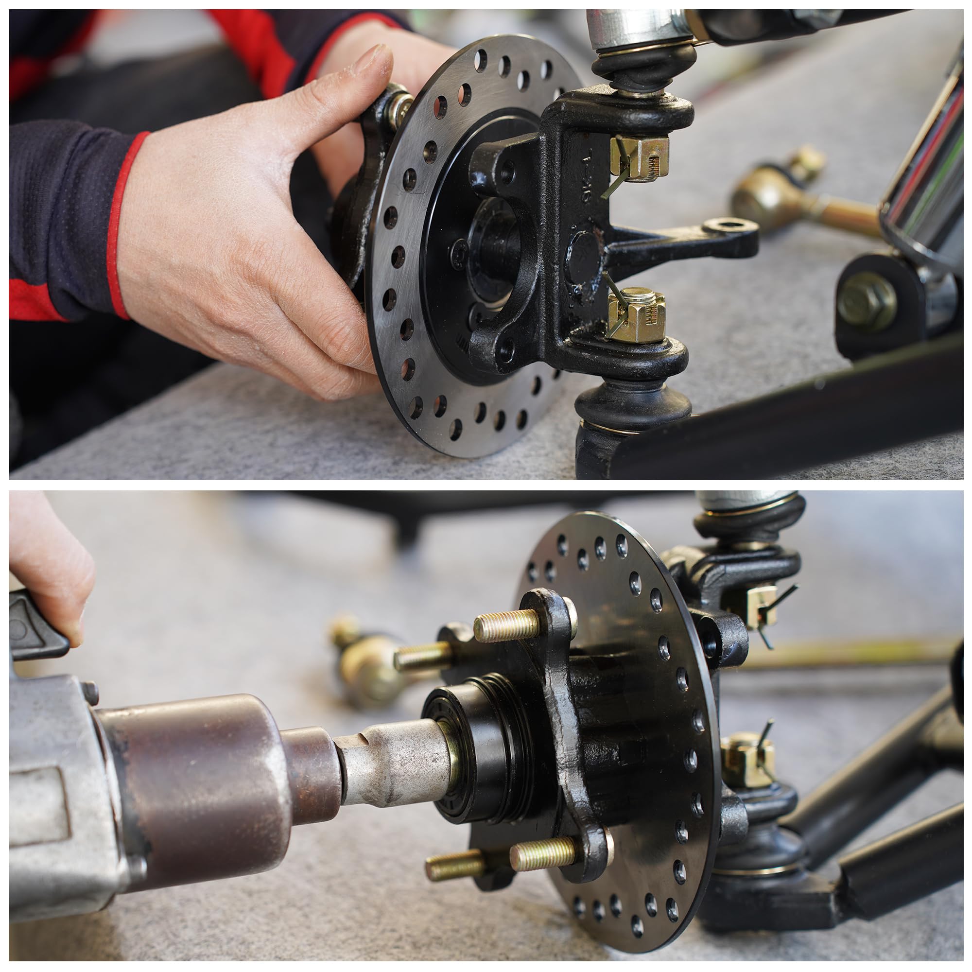 Amazon.com: RUTU 4 Stud Front Brake Disc Wheel Hub, Wheel Hubs